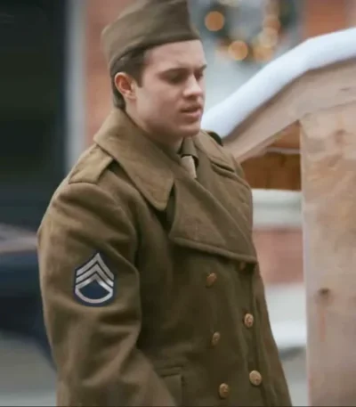 Graeme McComb Timeless Tidings of Joy Brown Wool Coat