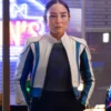 Greta Lee Tron Ares Leather Jacket