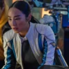 Greta Lee Tron Ares Leather Jacket