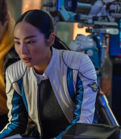 Greta Lee Tron Ares Leather Jacket