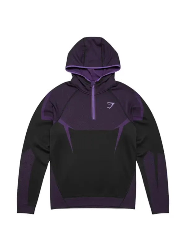 Gymshark Onyx 5.0 Seamless Purple Hoodie