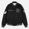 Inter Miami CF Black Full Snap Bomber Jacket