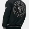 Inter Miami CF Black Full Snap Bomber Jacket
