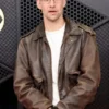 Jack Antonoff Grammy Awards Brown Leather Jacket