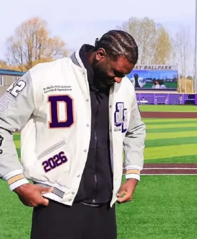 Jackie Robinson Franck Kepnang Varsity Letterman Jacket