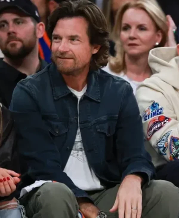 Jason Bateman Knicks vs Cavaliers Game 2 Denim Jacket
