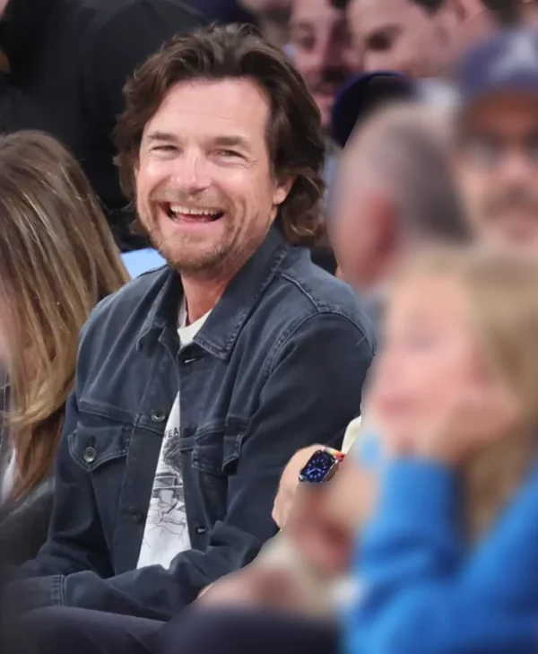 Jason Bateman Knicks vs Cavaliers Game 2 Denim Jacket