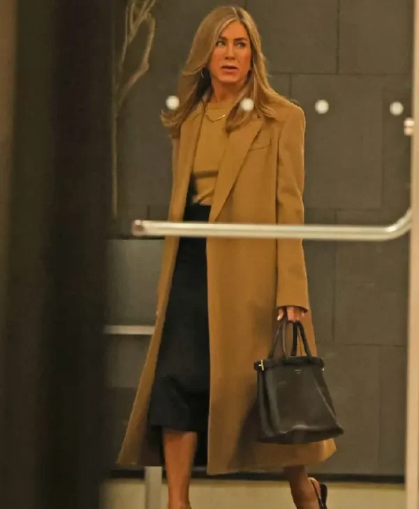 Jennifer Aniston The Morning Show 2026 Brown Coat