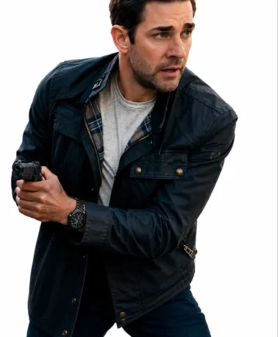 John Krasinski Ghost War Suede Jacket