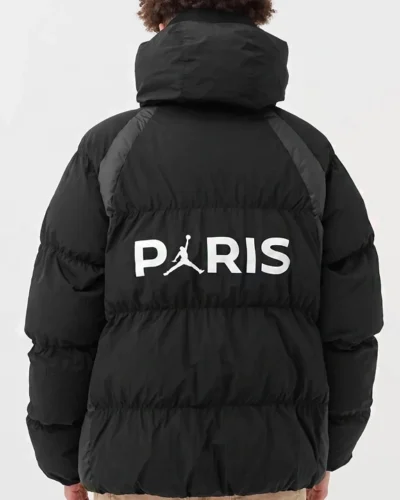 Jordan x Paris Saint Germain Black Puffer Jacket