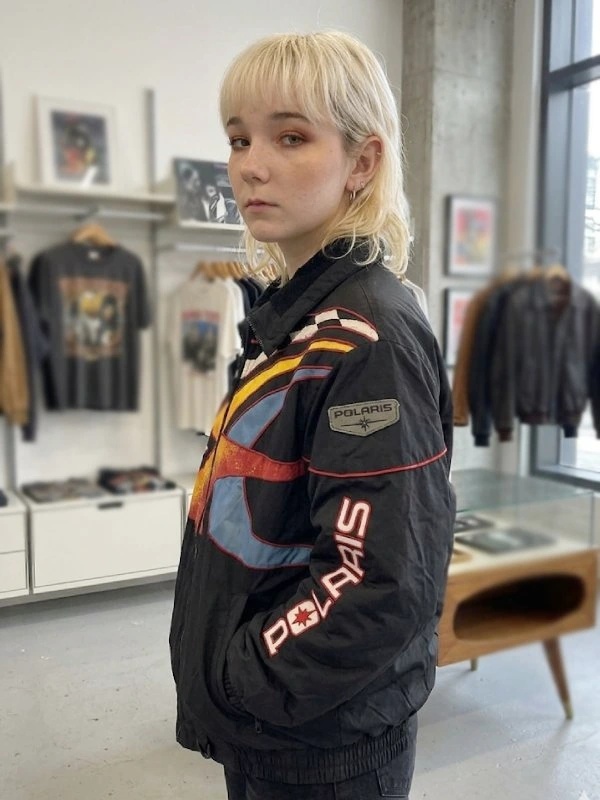 Julia-Sarah-Stone-Off-Campus-S01-Racing-Jacket