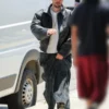 Justin Beiber Oversized Black Leather Jacket