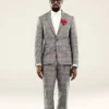 Kanye West 808s Grey Checked Suit