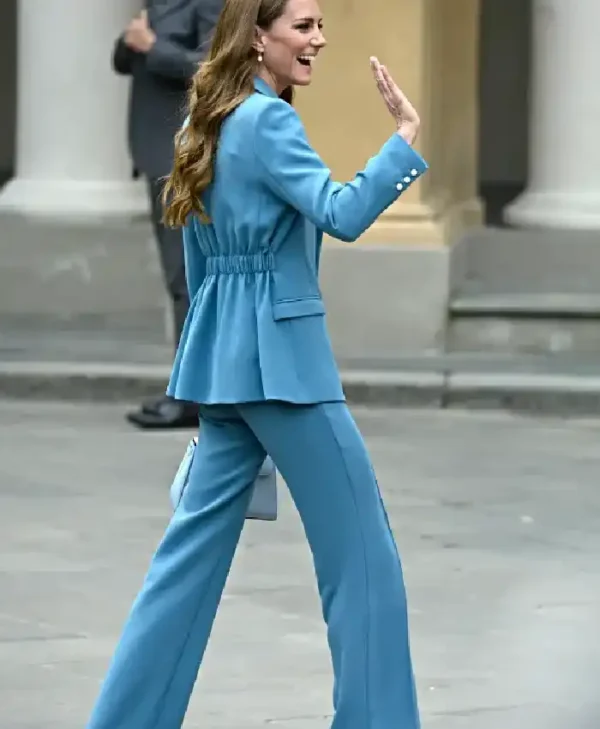 Kate Middleton Italy 2026 Blue Suit