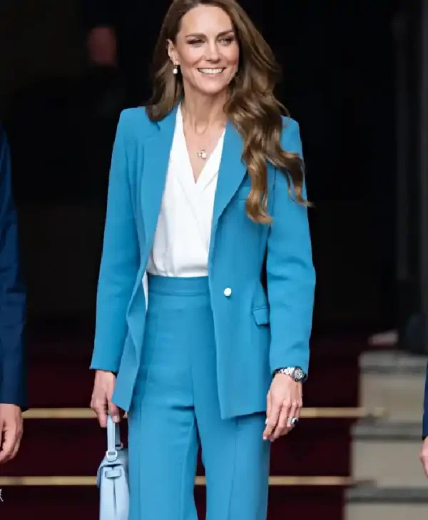 Kate Middleton Italy 2026 Blue Suit