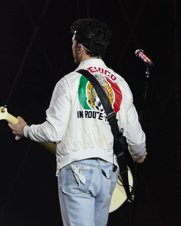 Kevin Jonas Tecate Emblema México White Bomber Jacket