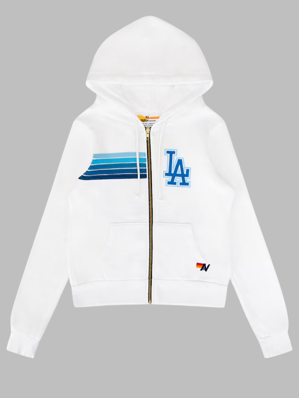 LA Dodgers Aviator Nation MLB Five Stripe Hoodie