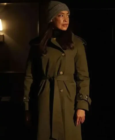 Linda Grant Memory Of A Killer S1 Green Trench Coat