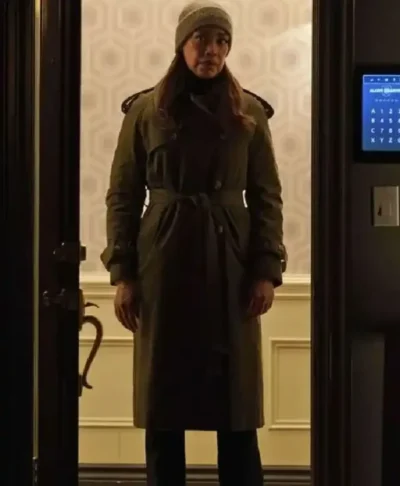 Linda Grant Memory Of A Killer S1 Green Trench Coat