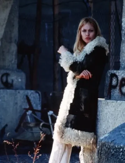 Lisa Suede Girl Interrupted Fur Long Coat Inspired Edition