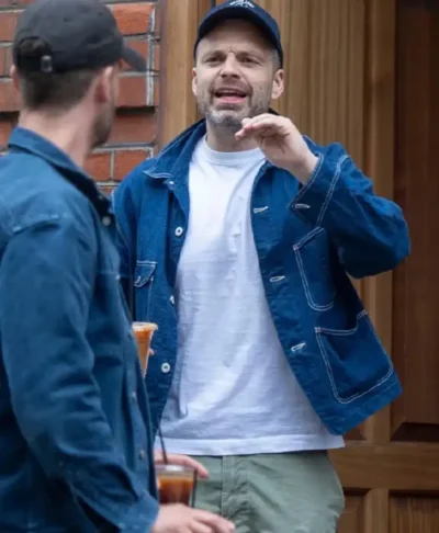London 2026 Sebastian Stan Denim Jacket