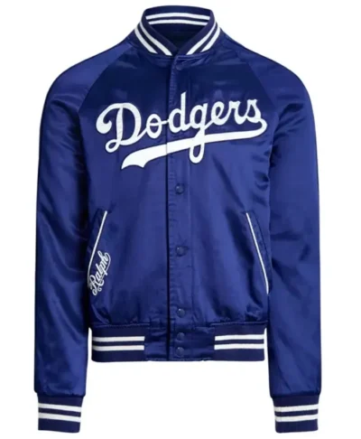 Los Angeles Dodgers Blue Satin Ralph Lauren Jacket