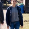 Lynley S01 Sofia Barclay Blue Bomber Jacket