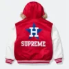 MLB NBA Supreme Varsity Jacket Hooded
