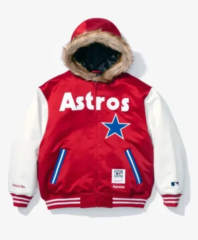 MLB NBA Supreme Varsity Jacket Hooded