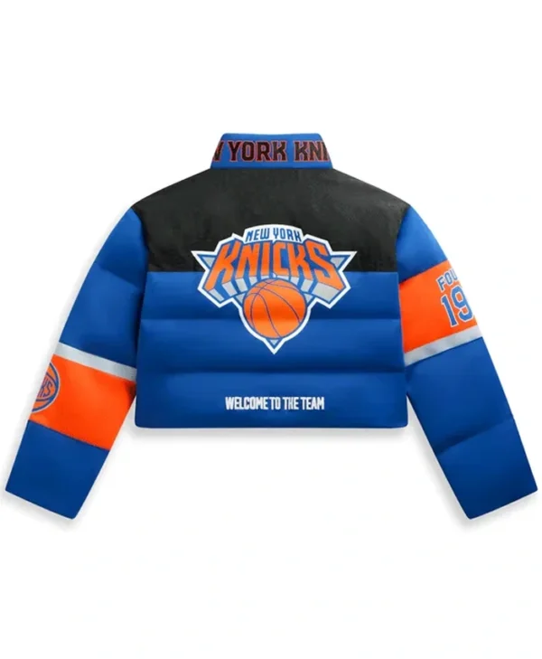 Mariska Hargitay Knicks vs Cavaliers Game 2 Puffer Jacket