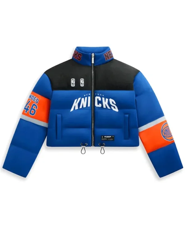 Mariska Hargitay Knicks vs Cavaliers Game 2 Puffer Jacket