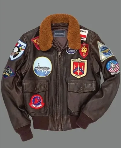 Maverick Top Gun Tom Cruise Flight Bomber Leather Jacket
