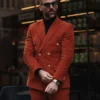 Mens Best Burnt Sienna Corduroy Suit