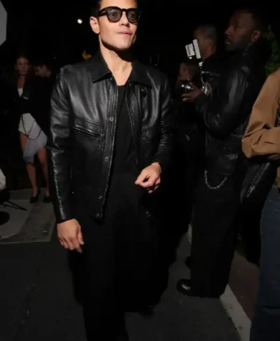Met Gala NYC 2026 After Party Rami Malek Leather Jacket