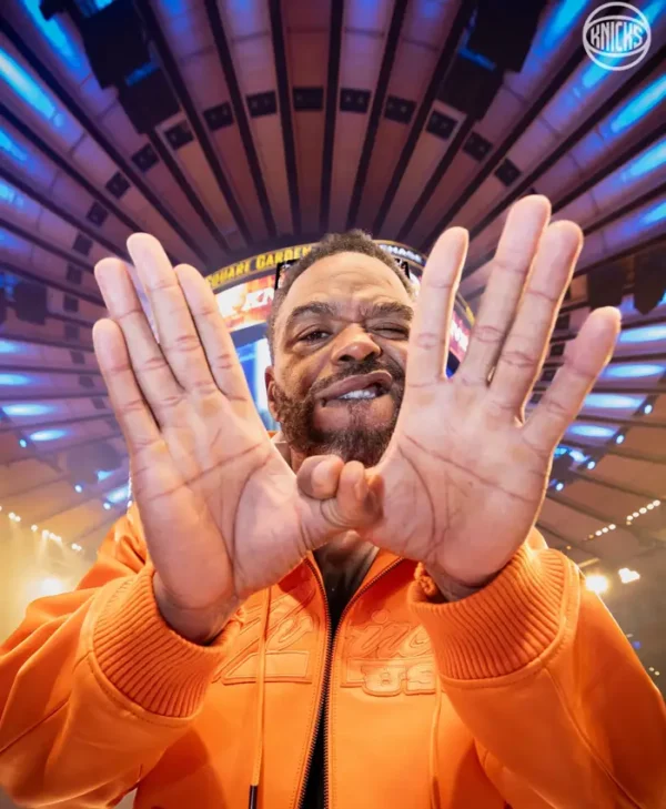 Method Man Knicks Game 2 Orange Jacket