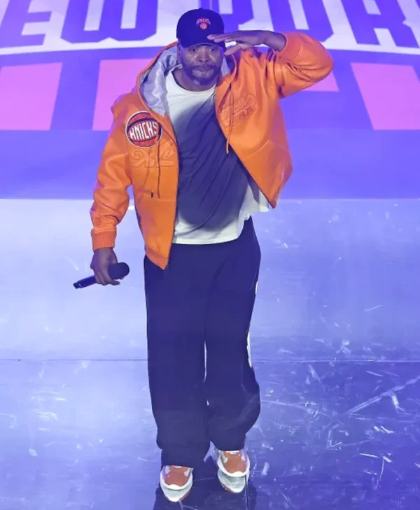 Method Man Knicks Game 2 Orange Jacket