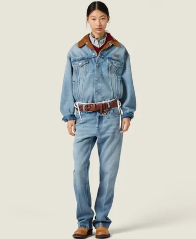 Milly Alcock x Miu Miu Denim Jacket