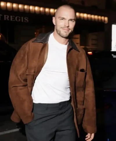 NYC 2026 Nicholas Hoult Jacket