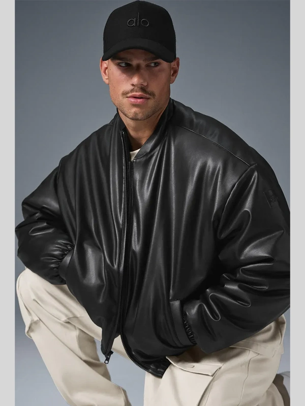 Off Campus Garrett Graham BRown Leather Jacket