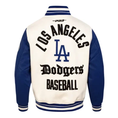 Originals LA Dodgers Blue White Letterman Jacket