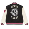 Peace Wreath Denim Tears Varsity Jacket