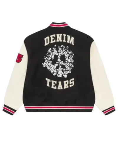 Peace Wreath Denim Tears Varsity Jacket