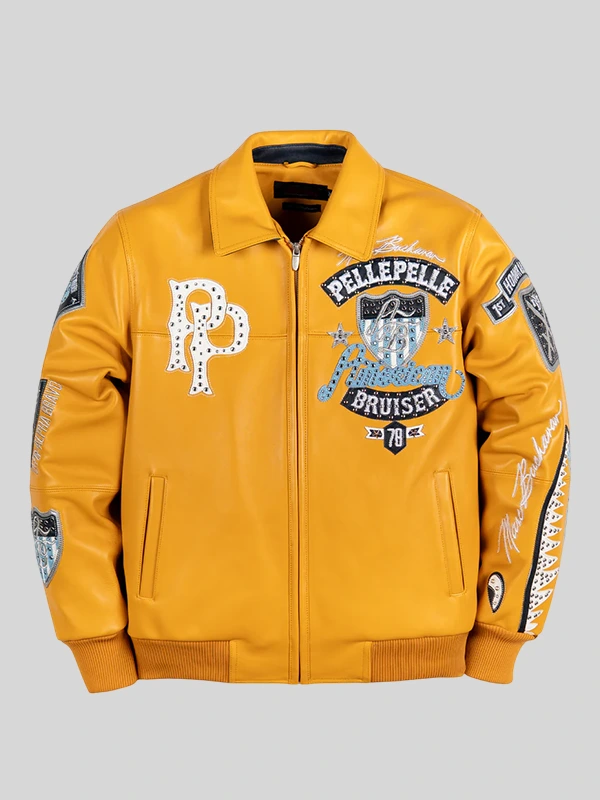 Pelle Pelle American Bruiser Plush Yellow Jacket
