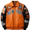 Pelle Pelle x All Star New York orange Jacket