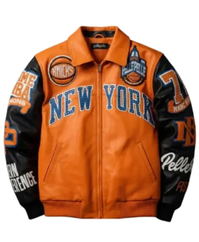Pelle Pelle x All Star New York orange Jacket