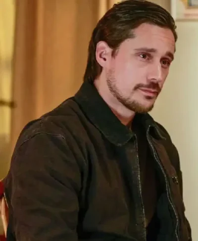 Peter Gadiot Memory Of A Killer Brown Jacket
