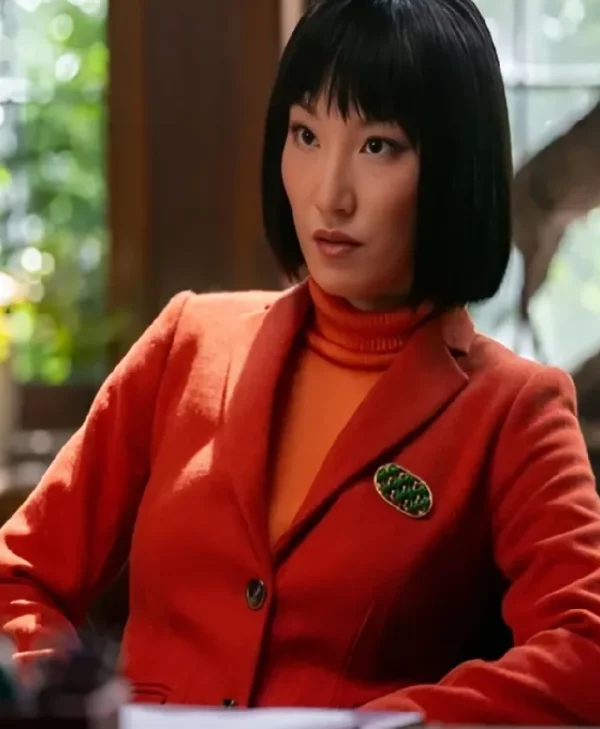 Poppy Liu His & Hers Red Blazer