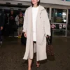 Riley Keough Nice Airport Beige Coat