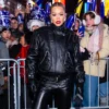 Rita Ora NYC Black Leather Jacket