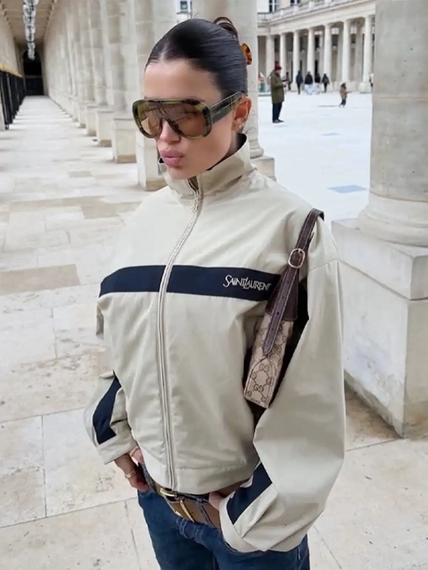 Saint Laurent Windbreaker beige Jacket